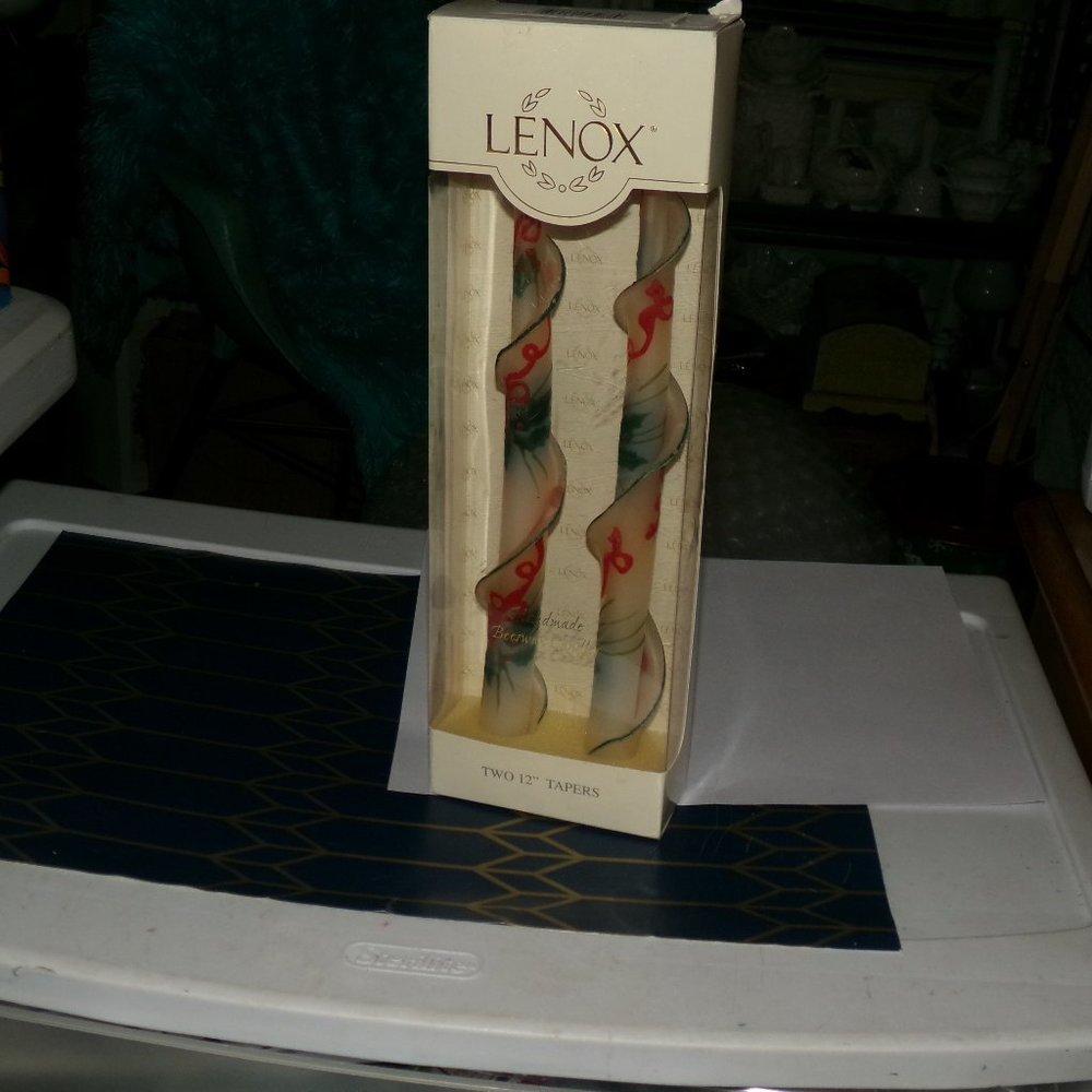 new old stock Lenox bees wax candles.